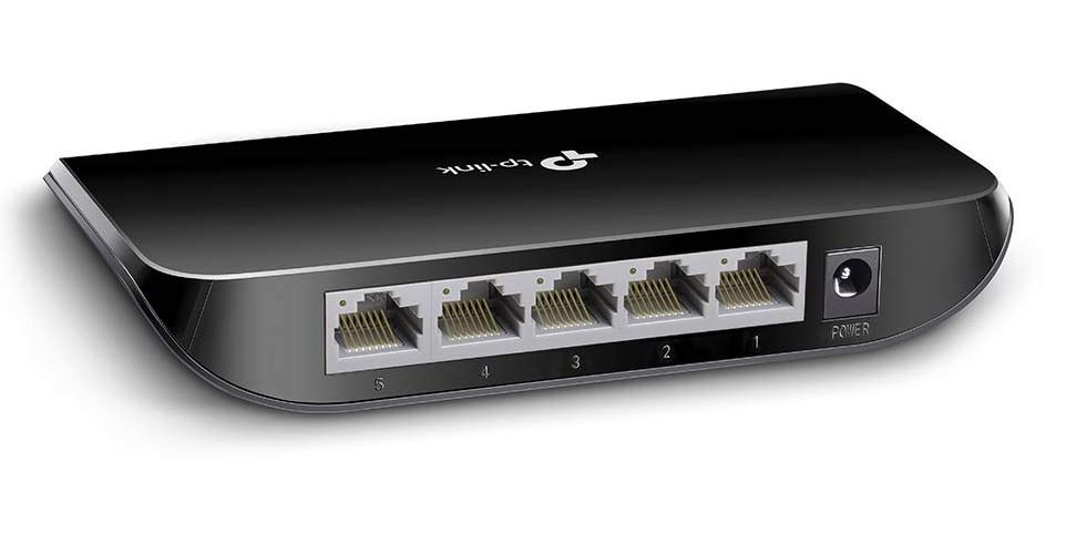 5-Port Gigabit Ethernet Unmanaged Desktop Switch (Black Color) TP-Link TL-SG1005D